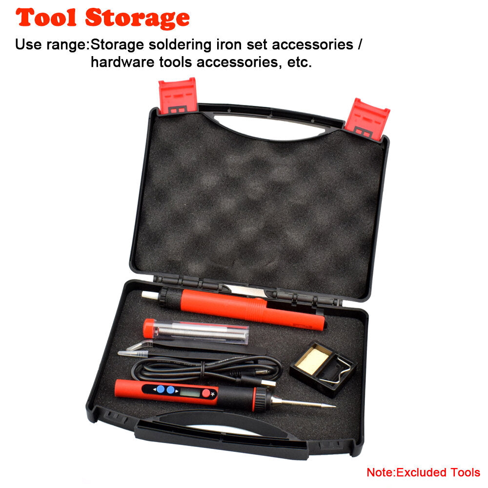 Plastic Storage Case Tool Box with Sponge Mats Protecting Tools Multi-function Repair Toolbox for Hardware Tools