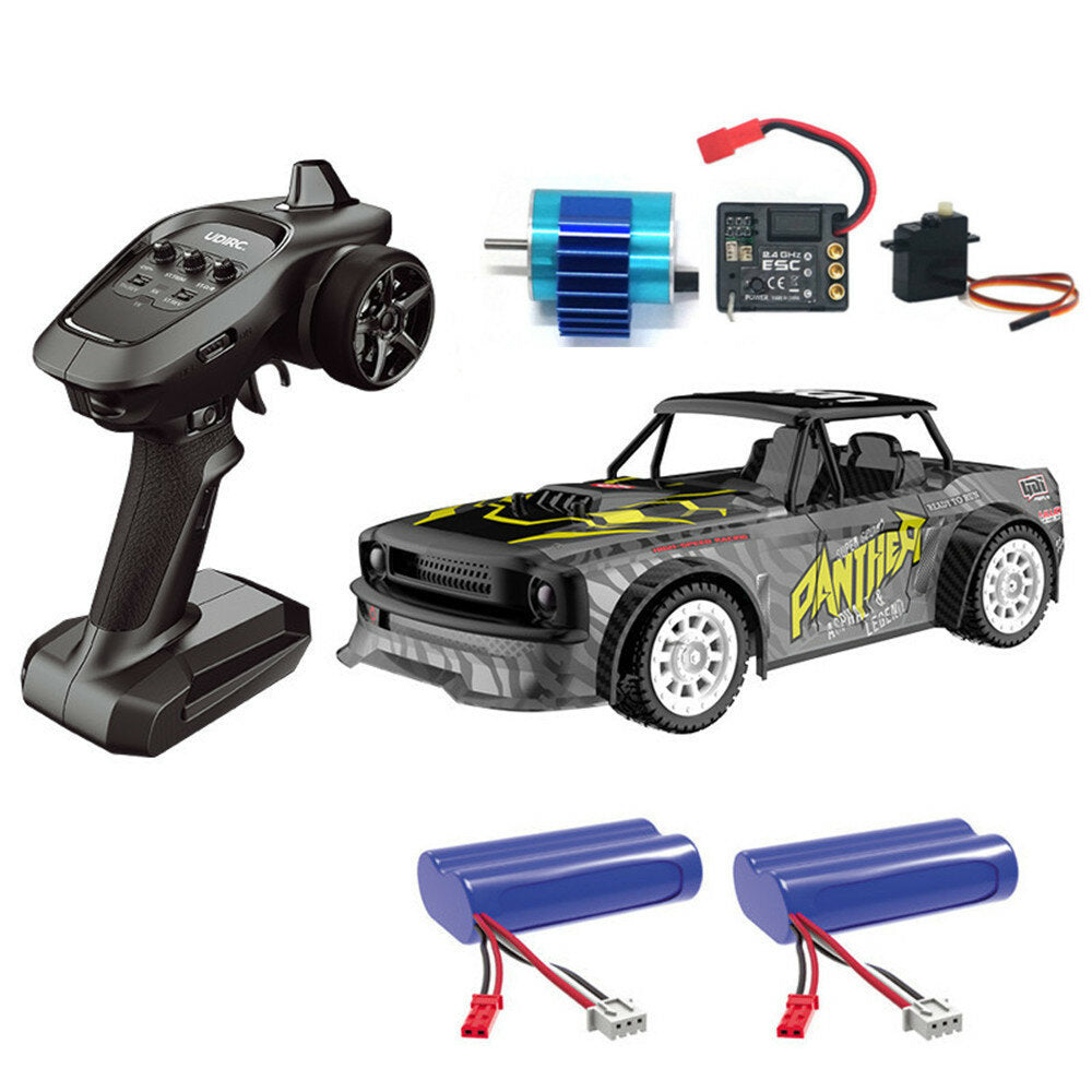 RTR Brushless Several Battery 1/16 2.4G 4WD RC Car LED Light Drift Proportional Vehicles Model