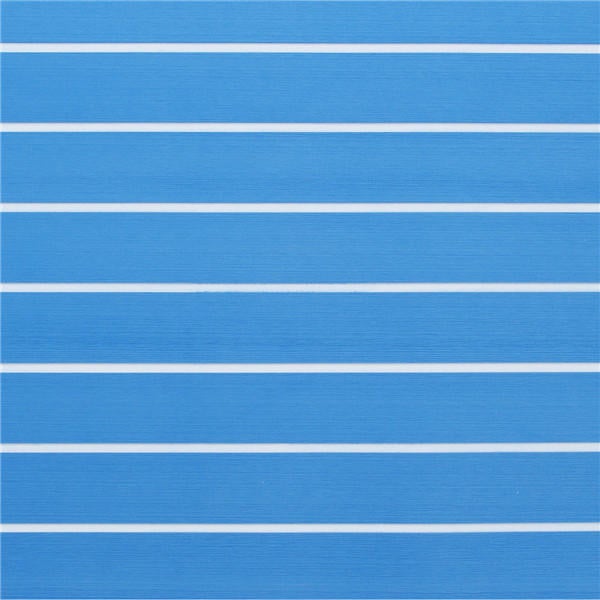 5mm/6mm 1200x2400mm Blue White EVA Foam Boat Flooring Faux Teak Decking Sheet Pad