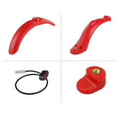 Scooter Wheel Fender Set For M365/Pro Electric Scooter Front Rear Fender Rear Fender Fastener Tail Light