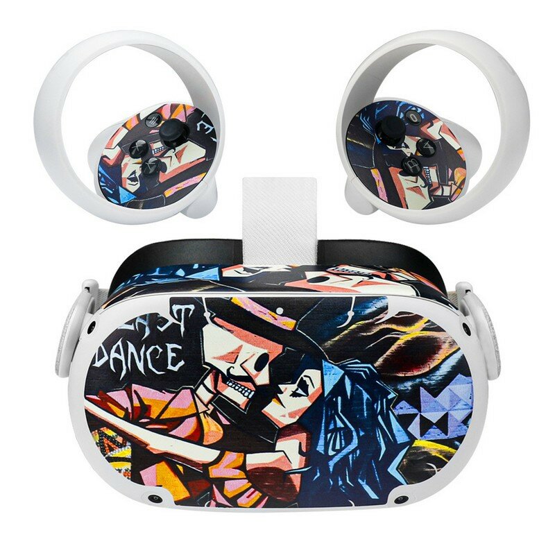 Sticker Stickers Headset Cartoon Decals Protective PVC Skin for Oculus Quest 2 VR Glasses Accessories