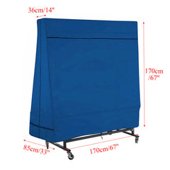 67"x67"x33"x14" Waterproof Dustproof Table Tennis Table Cover