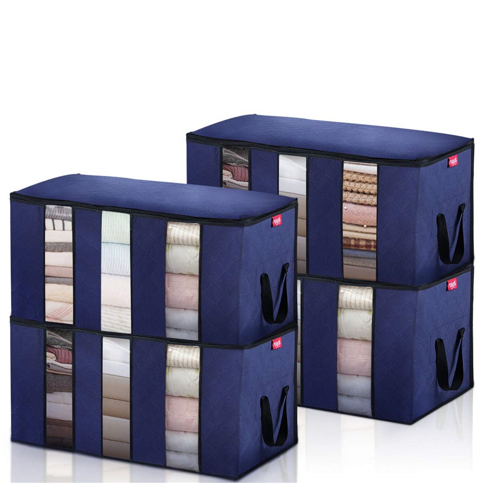 4PCS Non-woven Clothes Storage Bag Foldable Odorless Breathable Clothes Storage Bag