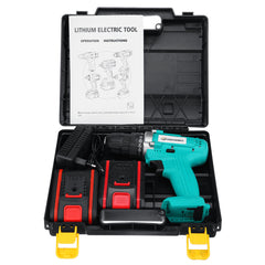 88VF Cordless Electric Impact Drill 2 Speed Hand Screwdriver Drill 25+1 Torque 3/8" Chuck