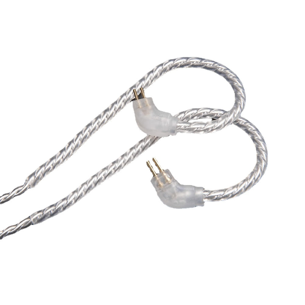 Earphone Replacement Cable Upgraded Silver Plated Cable Use For TRN V10 KZ ZS6 ZS5 ZS3 ZST ZSR