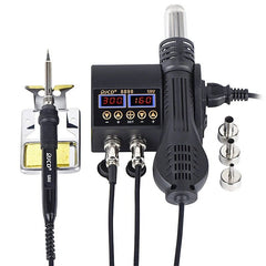 2 in 1 750W 220V/110V Soldering Station Hot Air Gun Heater LCD Digital Display Soldering Iron Welding Rework Station