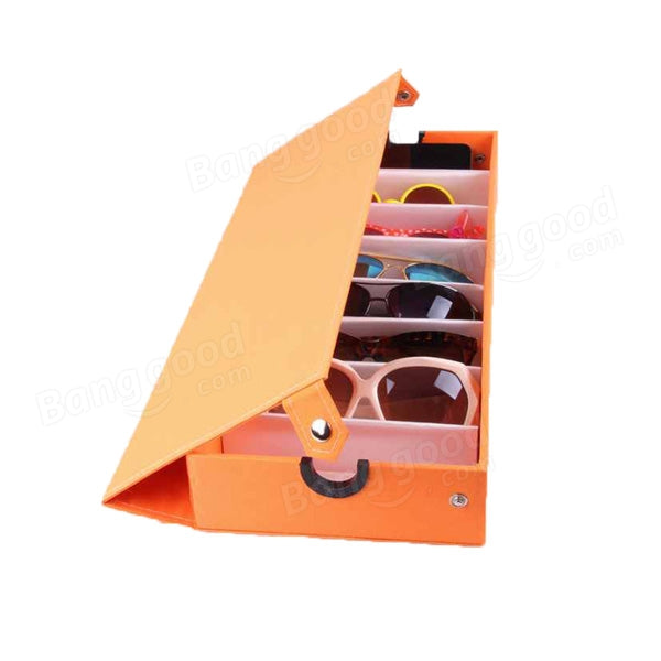 8 Grids Eyeglasses Sun Glassess Glasses Storage Box Display Tray Jewelry Showing Case