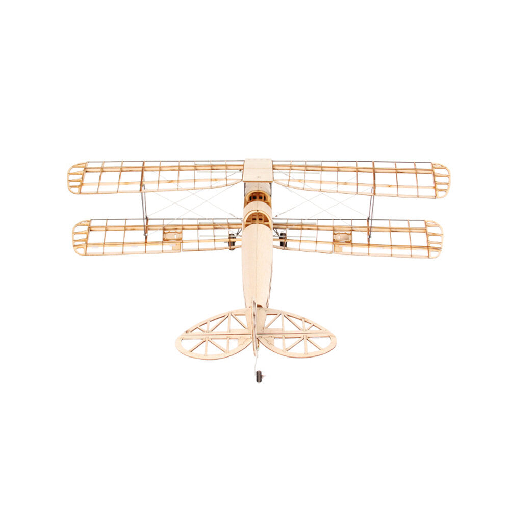 1020mm Wingspan Balsa Wood Biplane Trainer RC Airplane KIT