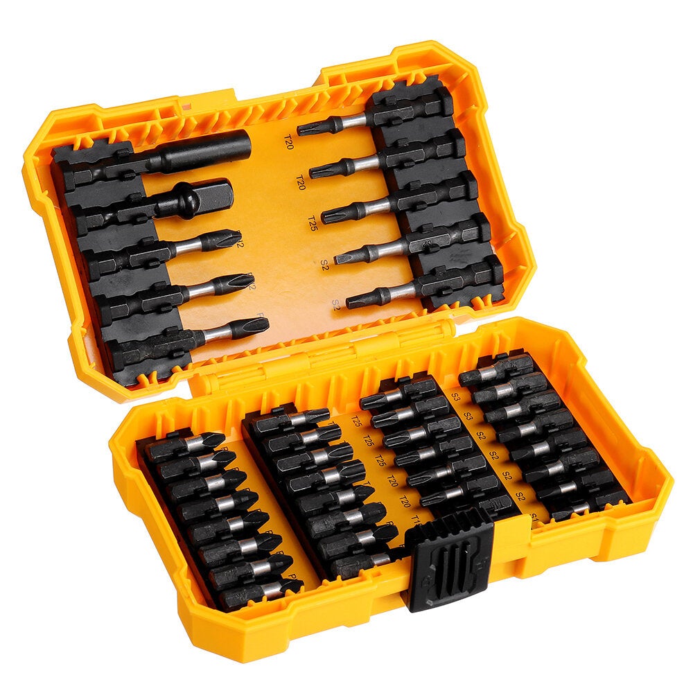 1/4 Inch Socket Adapter 18/42pcs Screwdriver Bits Set S2 Steel Impart Screw Driver Drill Bit For Power Tools