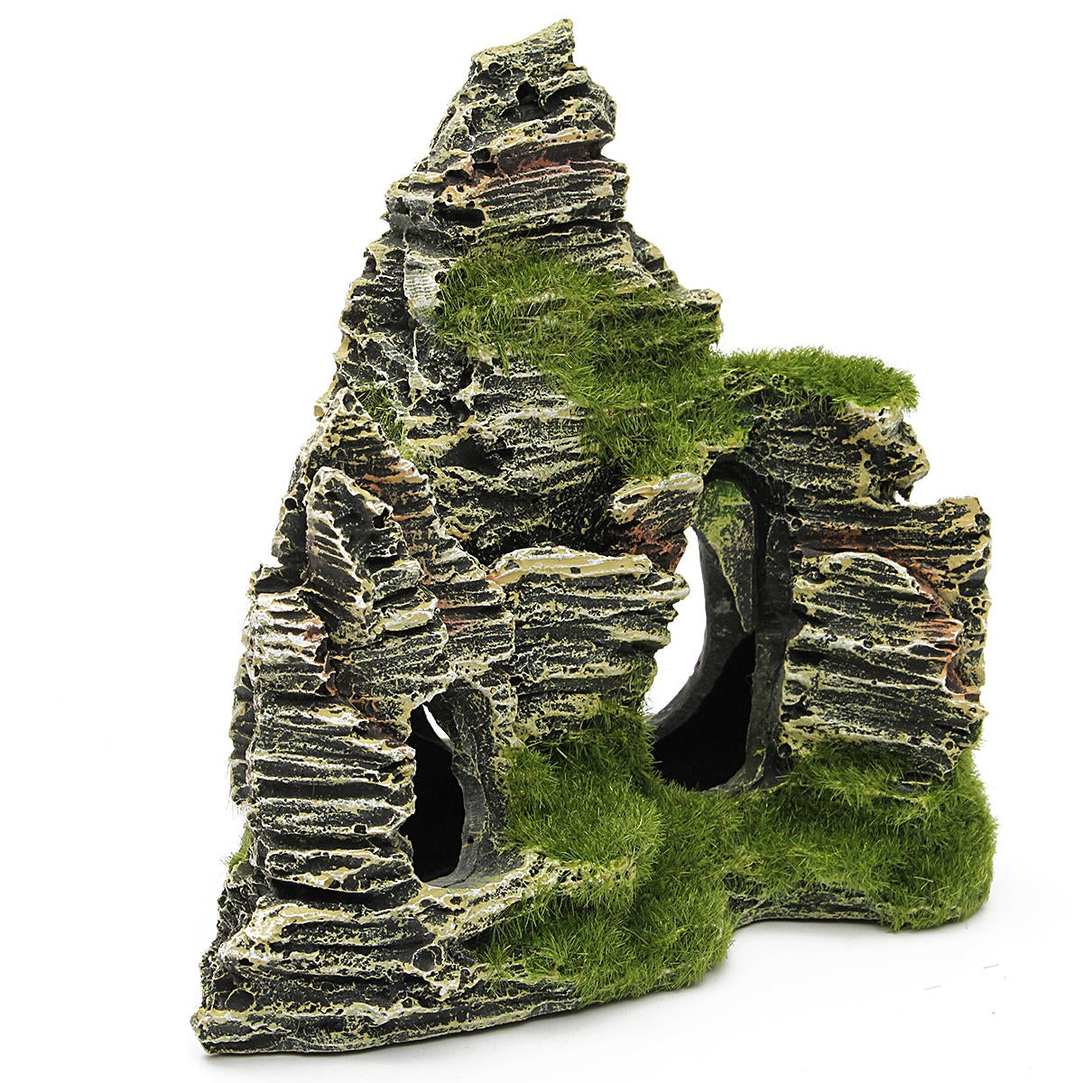 Mountain View Aquarium Rock Cave Stone Tree Bridge Fish Tank Ornament Decorations