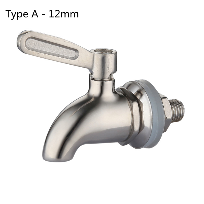 Stainless Steel Faucet Barrel Tap Dispenser for Home Brew Juice Water Coffee Fridge Kegs With The Switch