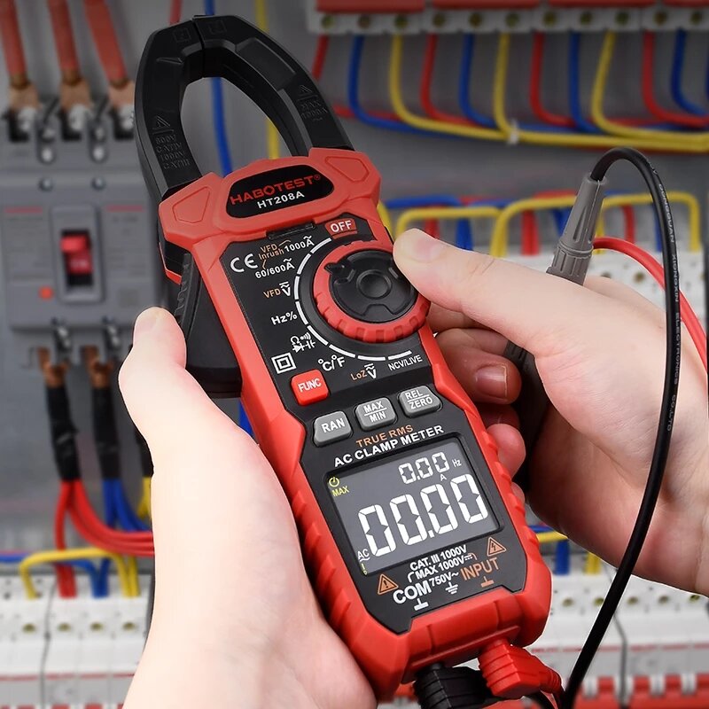 1000V 1000A Digital Multimeter Profesional Amperometric Clamp Meter AC DC True RMS Capacitance Electrician Repair Tools