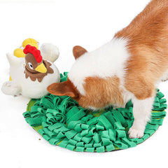 Designer Chicken Hatching Eggs Snuffling Mat with Toys Pet Nosework Blanket Set