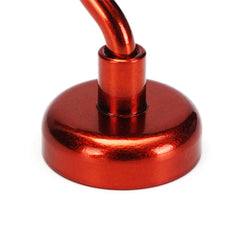 25mm 22KG Magnetic Hook Holder Neodymium Magnet Red Hook Magnet