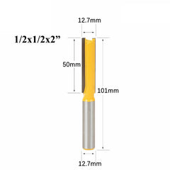 1/2 Inch Shank Extra Long Straight Router Bit 3" Blade 1/2" Cutting Flush Trimming Milling Cutter for Wood Woodworking Tools