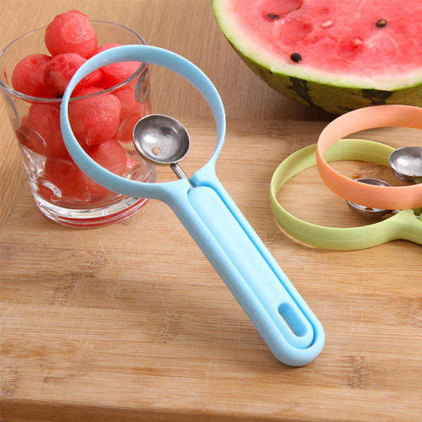 2Pcs/set Fruits Scoops Peeler Spoon Cutter Melons Dig Ball Kitchen Gadget