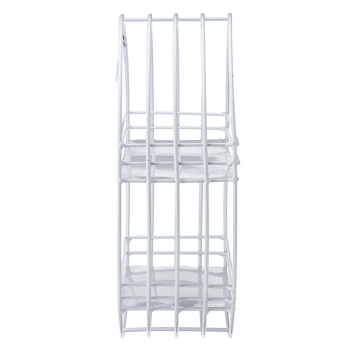 2 Tier Wall Shelf Iron Hanging Storage Holder Display Rack Organizer