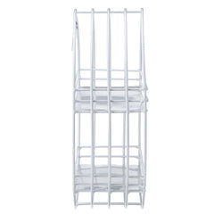 2 Tier Wall Shelf Iron Hanging Storage Holder Display Rack Organizer