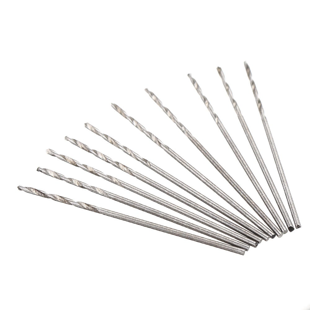 100Pcs 0.8mm Drill Bit HSS High Speed Steel Straight Shank Twist For Hand