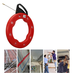 3mm x 30M Fiberglass Wire Cable Fish Snake Tape Puller Duct Conduit Rodder Reel