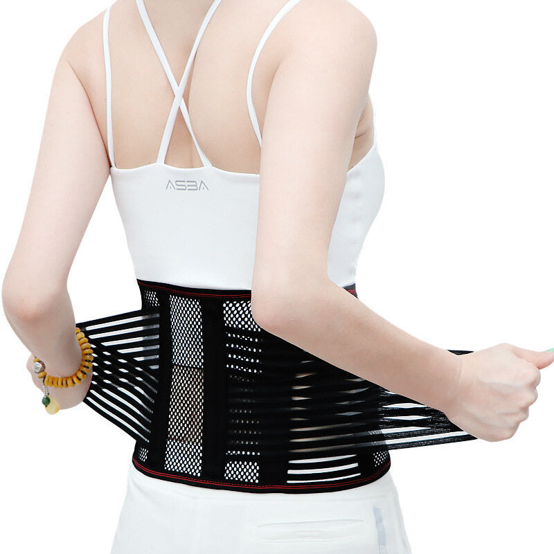 Adjustable Back Support Lower Spine Support Orthopedic Breathable Lumbar Corset Fitness Sport Summer Men Women