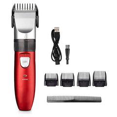 5 Gears Cordless Electric Pet Hair Clipper USB Rechargeable Dog Puppy Grooming Trimmer w/ 4 Limit Combs