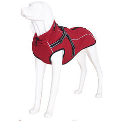 Waterproof Dog Jacket Reflective Large Clothes Coats Winter Warm Outdoor Suit