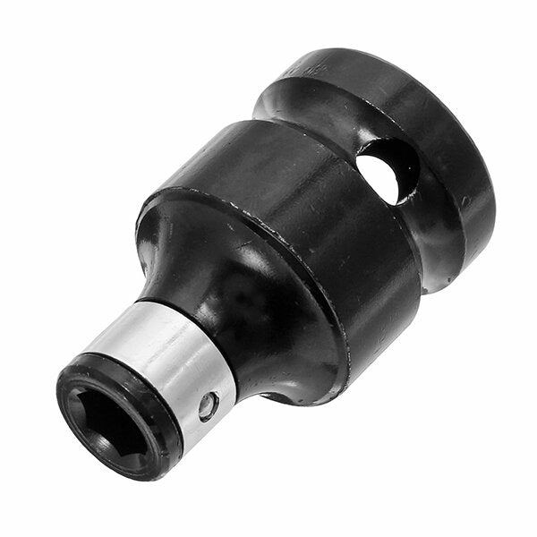 1/2 Inch Square to 1/4 Inch Hex Socket Adapter Female Drill Chuck Converter