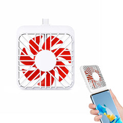 USB Portable Fan Fan Low Noise Design Low Power Consumption Mobile Phone Fan for iPhone Android Smartphone