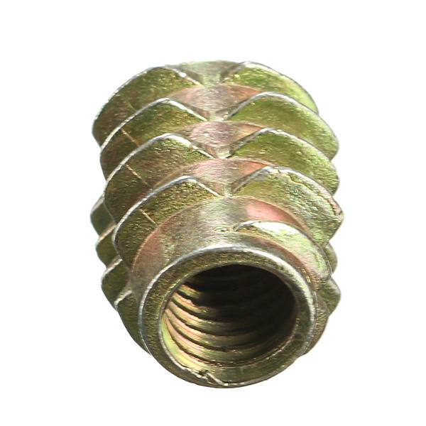 5Pcs M6x13mm Hex Drive Screw In Threaded Insert For Wood Type E