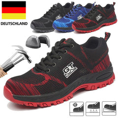 Men's Safety Shoes Work Shoes Steel Toe Non-Slip Breathable Running Shoes Mesh Anti-slip shoes Sneakers