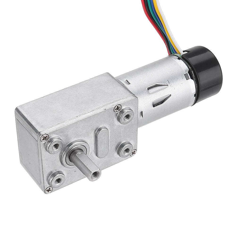 DC 6V Reduction Gear Turbine Motor Worm Self-locking Encoder Motor Signal Feedback