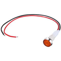 12V 10mm LED Indicator Pilot Dash Dashboard Panel Warning Light Lamp