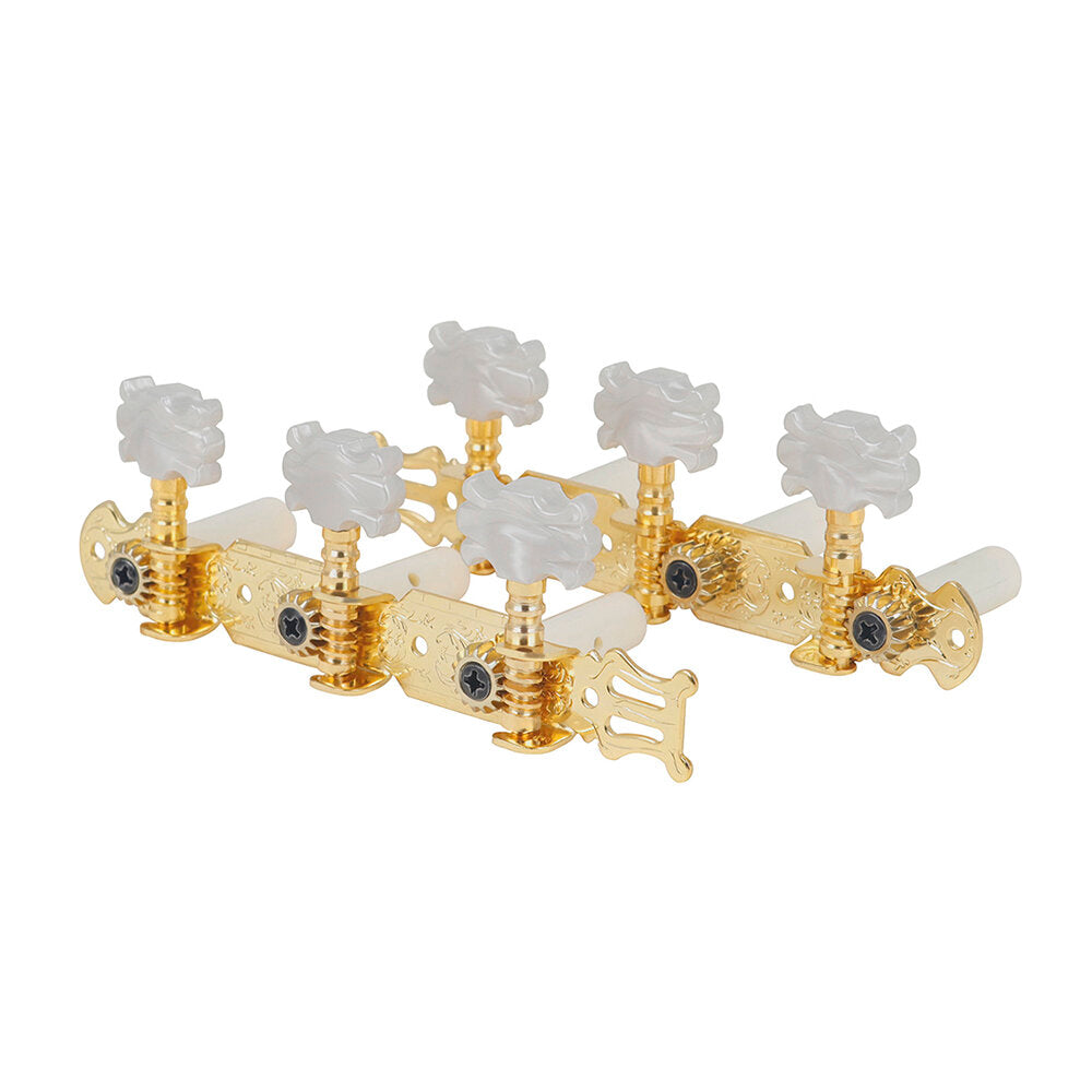 Classical Guitar Knob Gold Flower Head Plastic Column Guitar Tuning Pegs for Guitar Parts