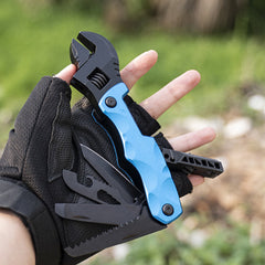 10 In 1 Multi-functional foldable wrench Outdoor Portable Multi-functional Tool Suitable For Outdoor Camping Home Emergency etc.