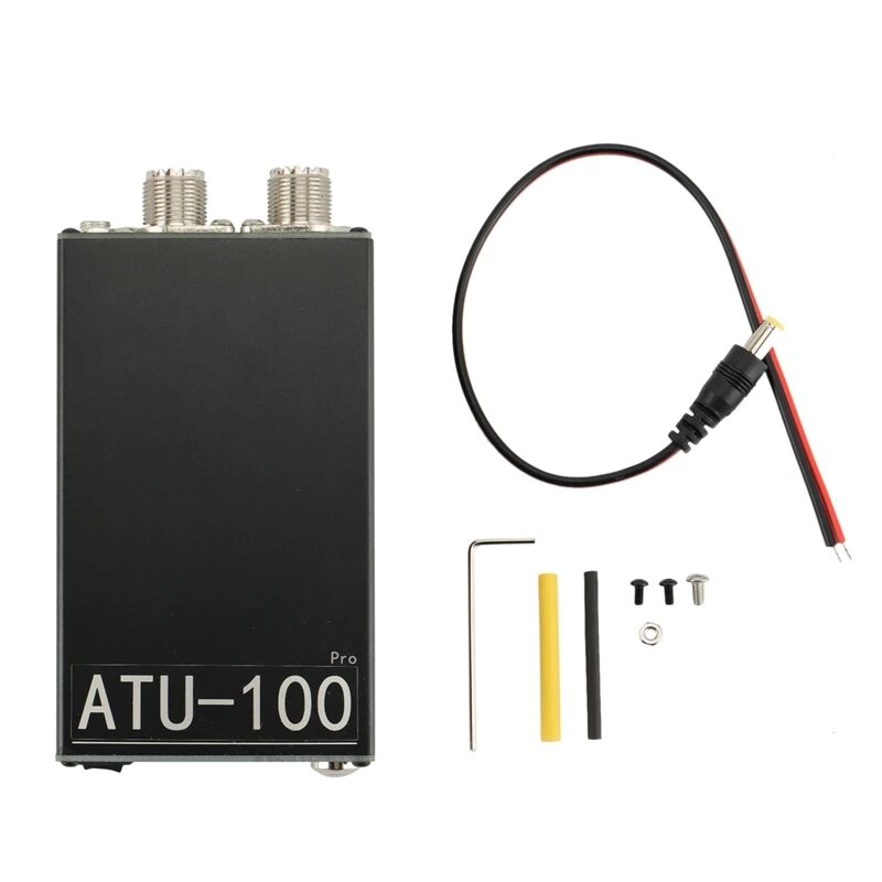 1.8Mhz-30Mhz OLED Display Automatic Antenna Tuner Built-in Battery for 10W to 100W Shortwave Radio Station