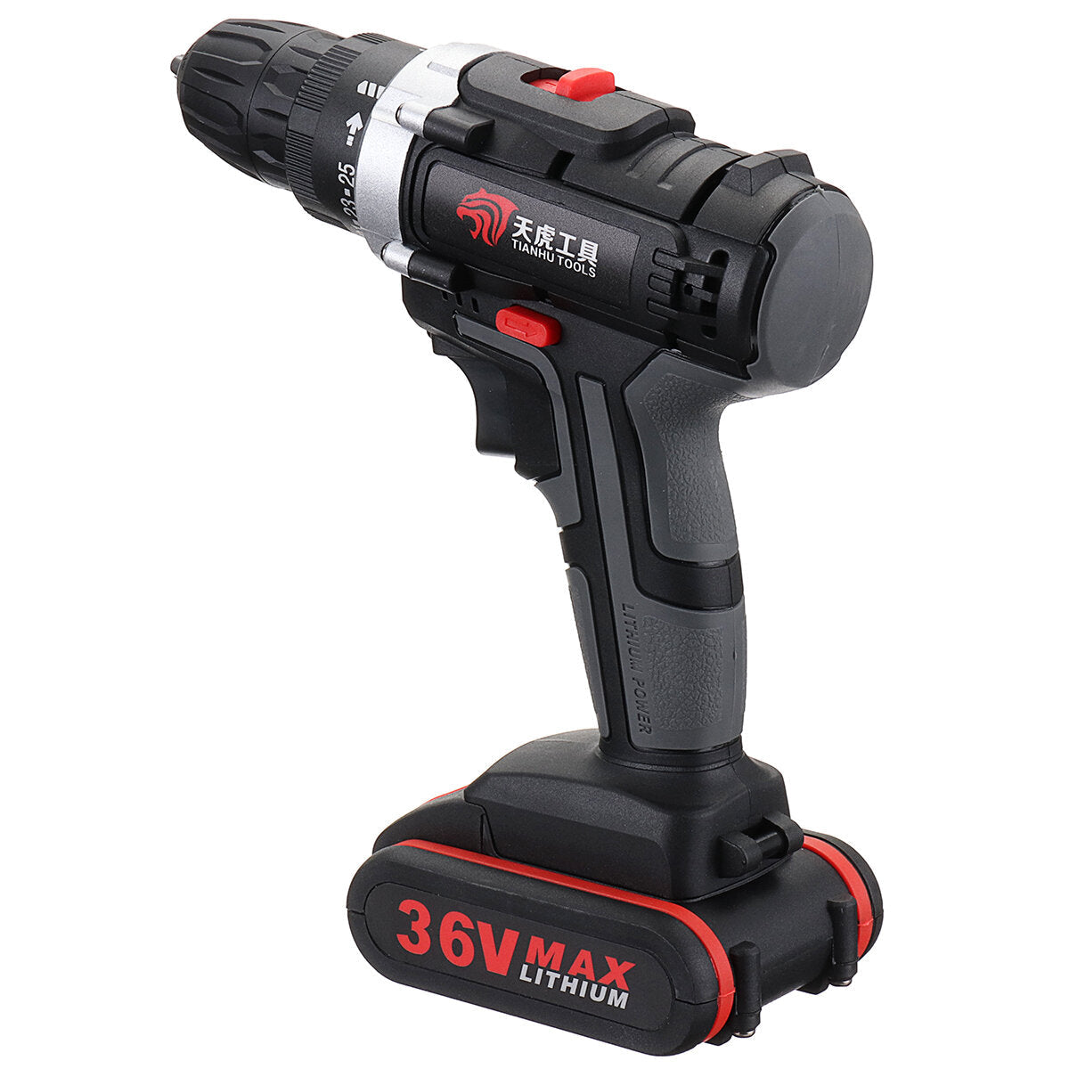 36V Electric Cordless Drill 28NM Brushless Screwdriver With LED Rechargeable Battery