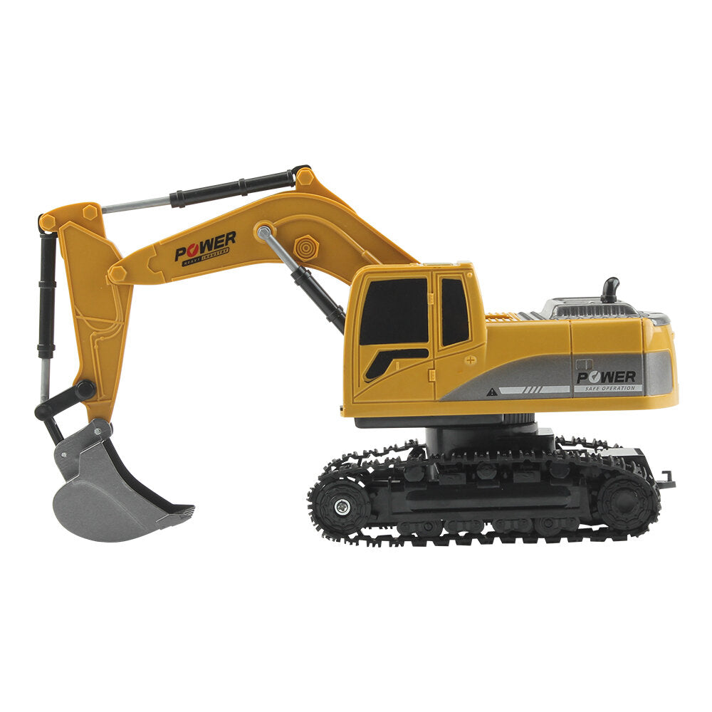 1/24 6CH RC Excavator Vehicle Models With Light Music Children Toy