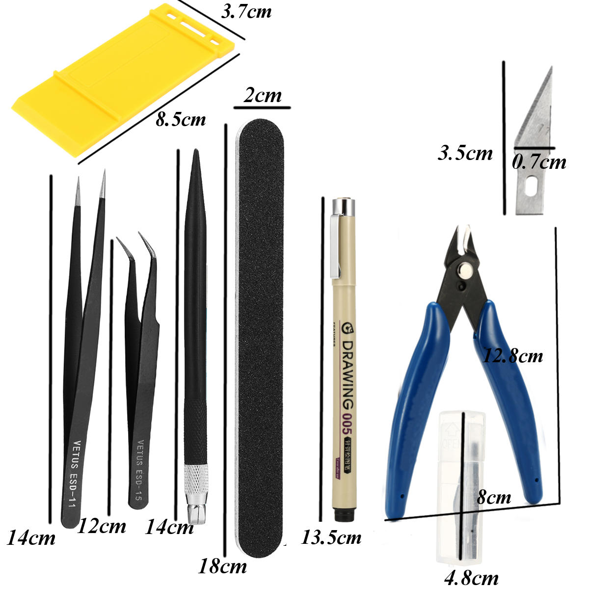 DIY Gundam Modeler Basic Tools Craft Hobby Car Building Model Kit Grinding