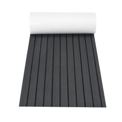 Marine Flooring Faux Teak EVA Foam Boat Decking Sheet Grey+Black 2400x600x6mm