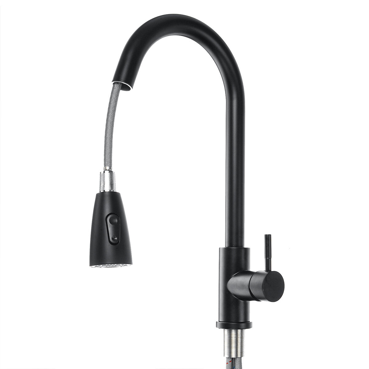Modern Kitchen Sink Mixer Taps Swivel Spout Single Handle Tap Chrome Faucet