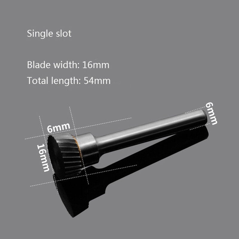 Tungsten Steel Wood Carving Milling Cutter N-type Inverted Cone Rotary File