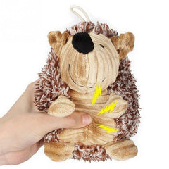 Pet Chew Toys Dog Toys Plush Rattle and Squeak Toy Funny Hedgehog Pet Supplies