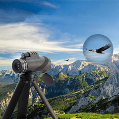 40X60 Dual Focus Optics Monocular HD Waterproof Telescope Day&Night Vision 500M/ 9500M