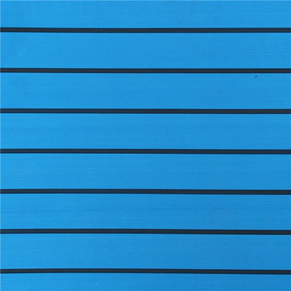 240x90cm EVA Foam 5/6mm Blue With Black Lines Boat Flooring Faux Teak Decking Sheet Pad