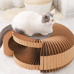 Cat Scratcher Assembly DIY Corrugated Cardboard Cat Scratcher Toy