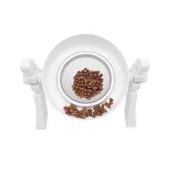 Cat Food Bowls Double Raised - Cat Feeding Bowl Double Dishes Pet Water Feeder Raised with Stand for Cats & Small Dogs