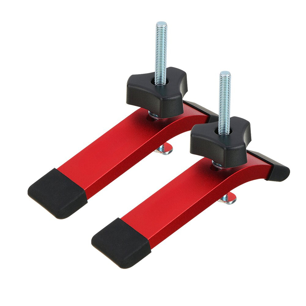 T-Track Hold Down Clamps with Bolts for Woodworking - CNC, Drill Press & Table Saw Accessories