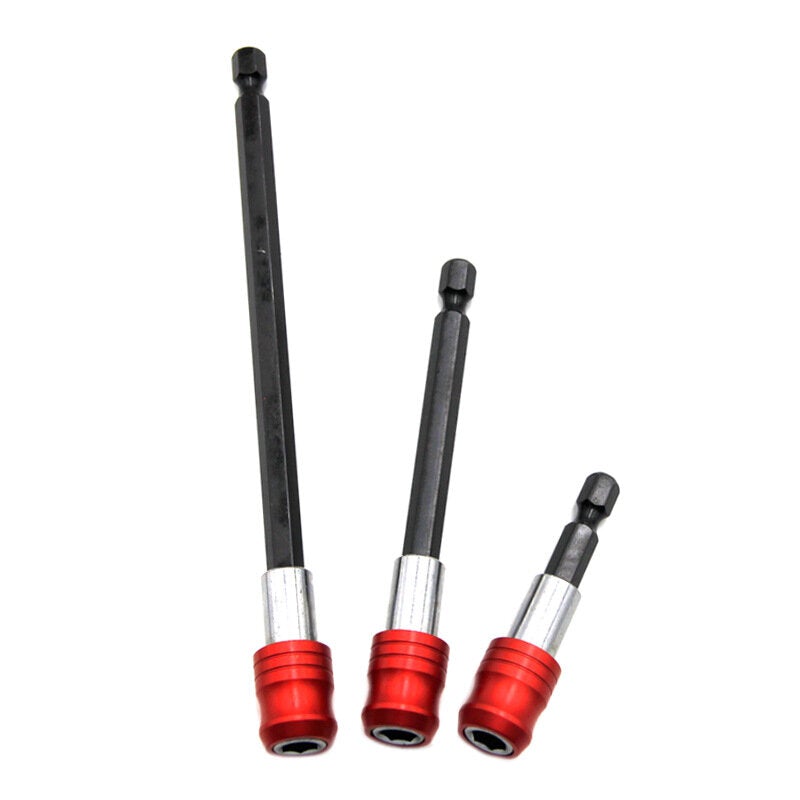 60mm/100mm/150mm Quick Release Locking Socket Extension Bar Rod Set Kits 1/4 Inch Hex Shank Holder Drill Bits