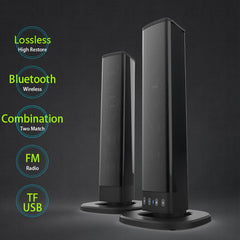 Home Audio and TV Speaker Soundbar bluetooth Speaker Super Bass Stereo Loudspeaker for Phone PC Computer with RCA cable